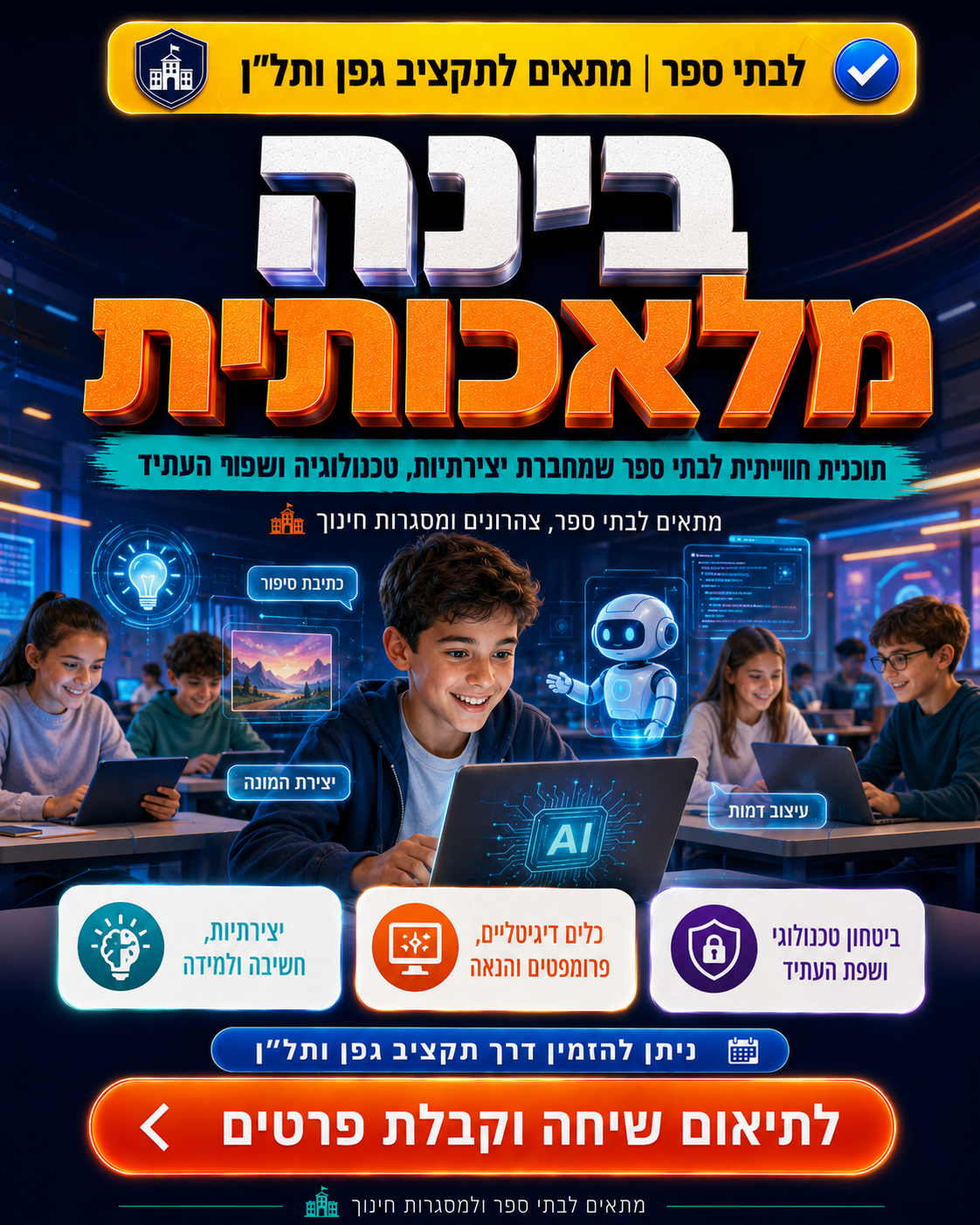 בינה מלאכותית לבית הספר